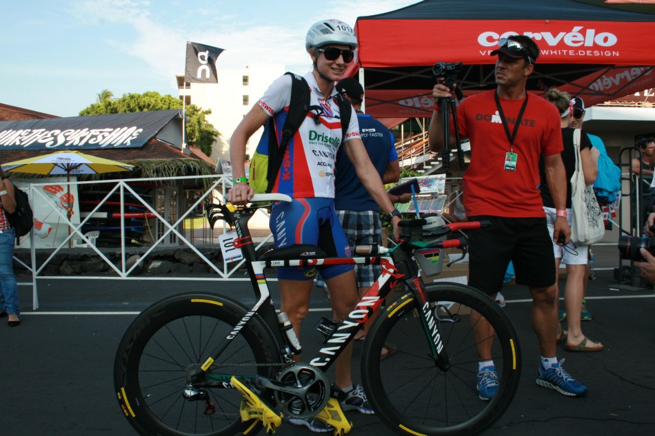 2013IMKonaBikeCheckInCave