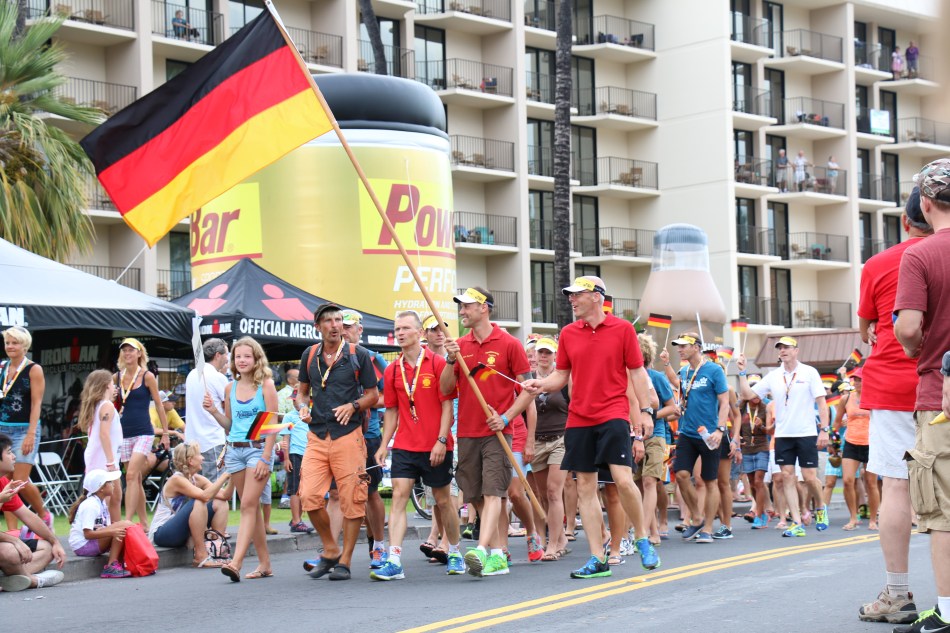 ドイツ代表アスリート勢行進