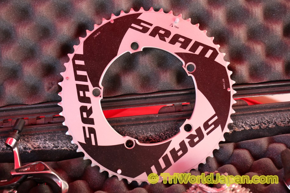 １１速化に対応してエアロチェーンリングも新しいデザインへ